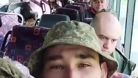 Men flee in Ukraine