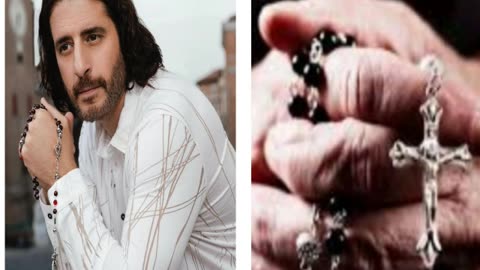 Jonathan Roumie explains why he is using the Rosary to pray- what this means to him