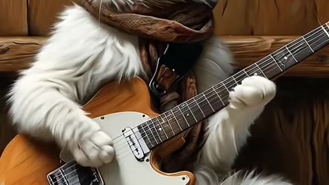 Um som pra animar #guitar #ai #cat #solo #instrumental