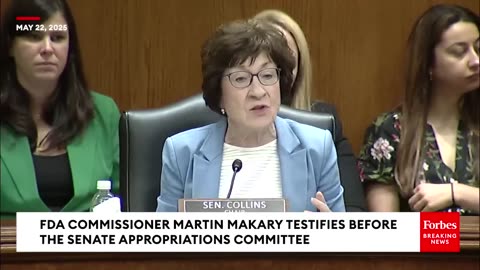 Susan Collins Grills FDA Commissioner Makary About Reports Of ‘A Real Slowdown’ In His Agency
