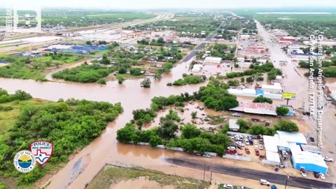 Drone footage reveals the extensive damage caused by tragic TX flooding
