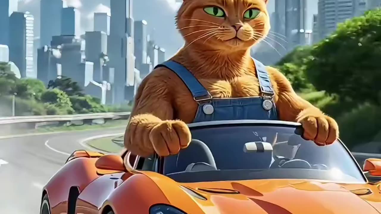 Cat ai video coyright free