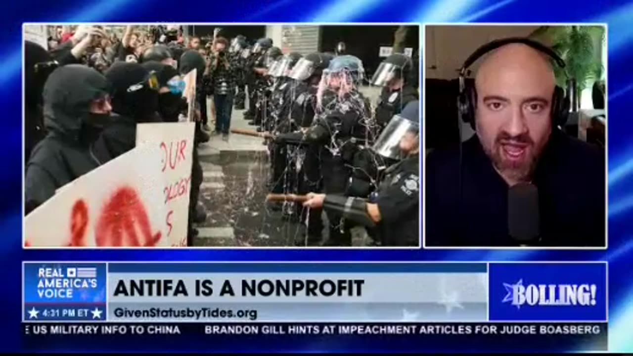 Mike benz on RAV's Bolling! - Antifa is a non-profit - Antifa protests around the world