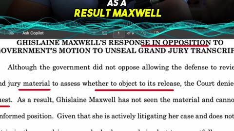 Maxwell DEMANDS Epstein Files Stay Hidden