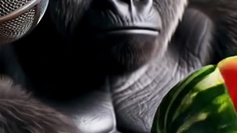 POV: Gorilla Cuts a Watermelon — “Slice… That’s a Juicy One. You Didn’t Think I Could Be Gentle?