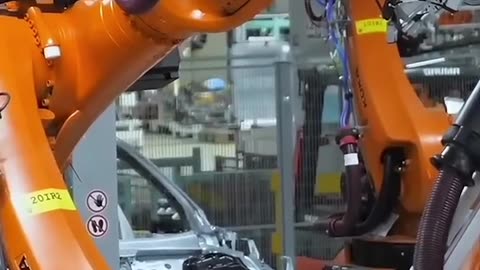 car assembly with sophisticated machines