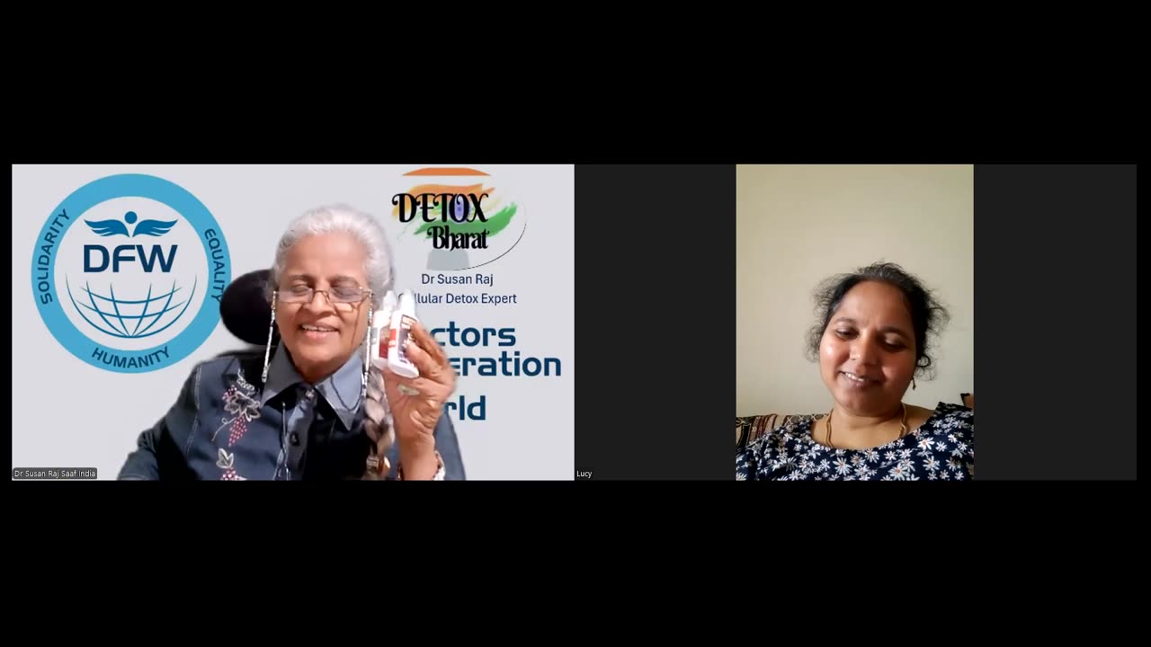 Lucy John Wesly with Dr Susan Raj for Health consultation