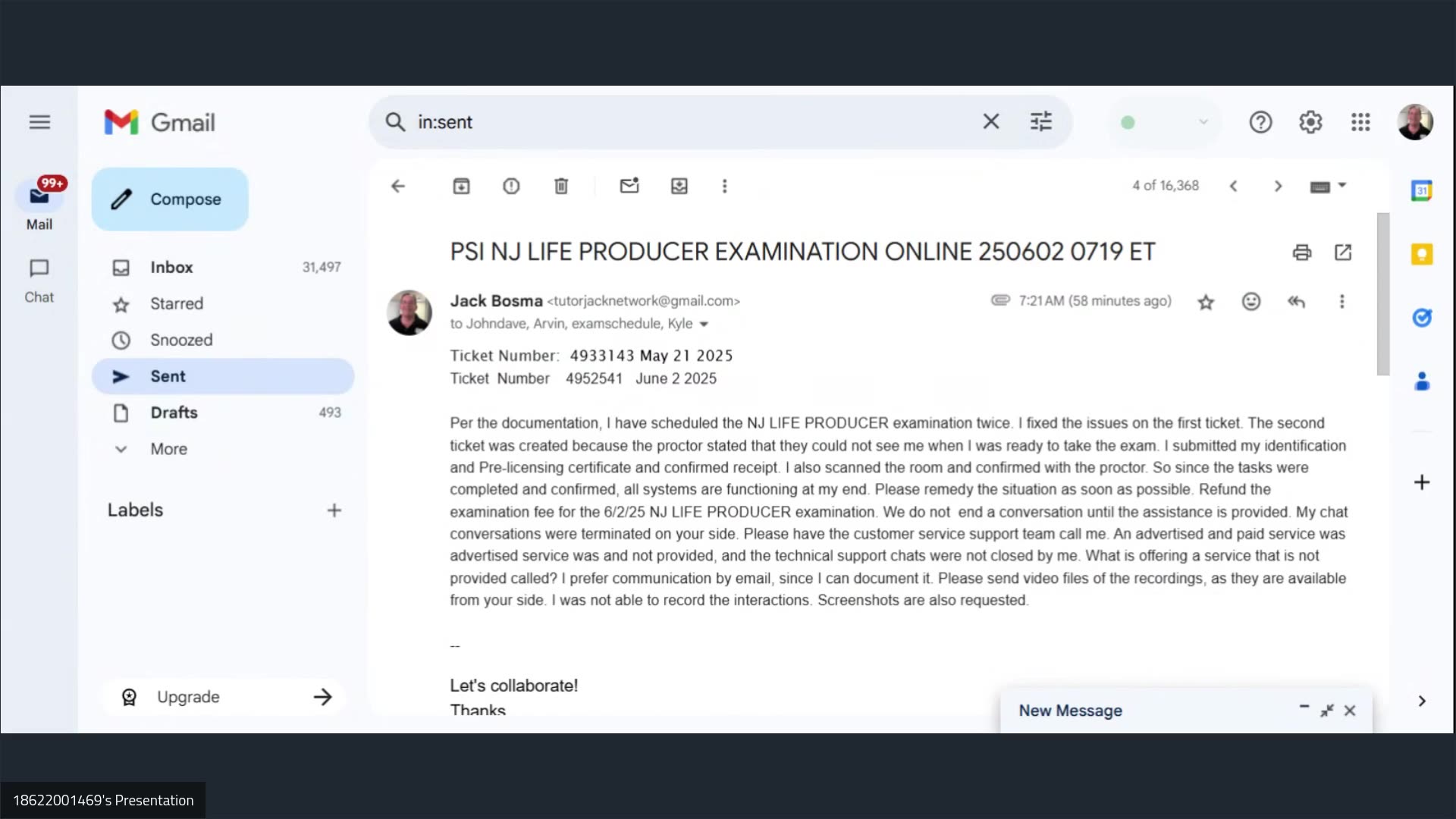 PSI NJ LIFE PRODUCER EXAMINATION ONLINE 250602 0719 ET