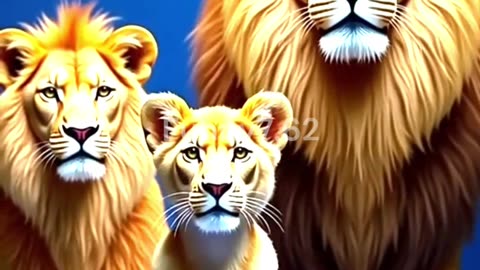 Family Transforms Into Wild Beasts 😀🦁 #agt #viralvideo #ai #magic