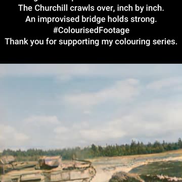 Churchill Tank Crossing — Log Bridge Deployed