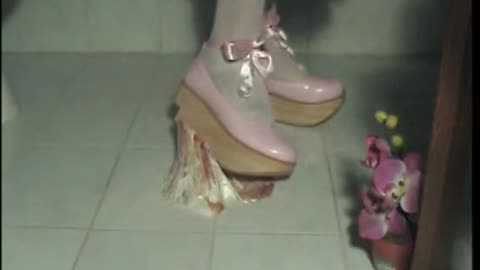 Sticky Marshmallow Crush Under Pink Cosplay Shoes