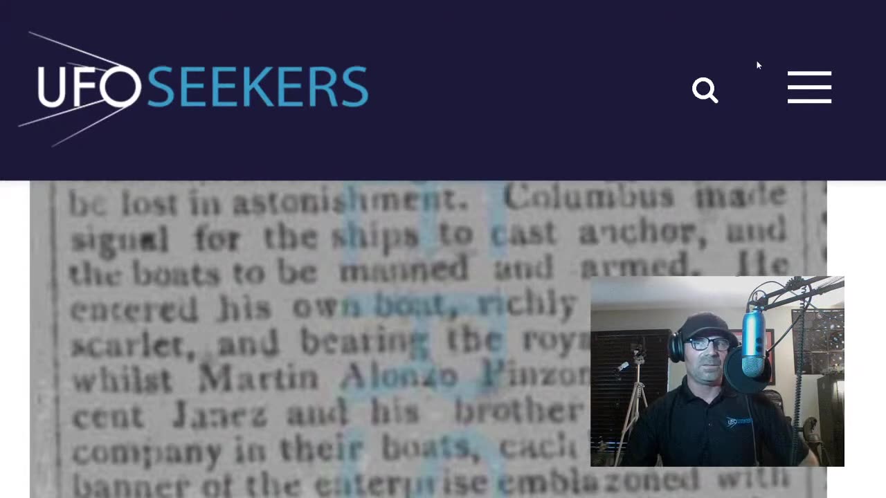 LIVE Did Christopher Columbus Witness an Alien Spaceship in 1492