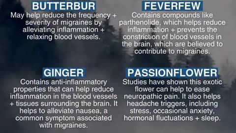 Herbs for easing migraines!