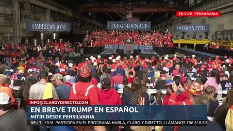 EN VIVO Y EN ESPAÑOL: Trump mitin en Pittsburgh | Acuerdos históricos y defensa de acero