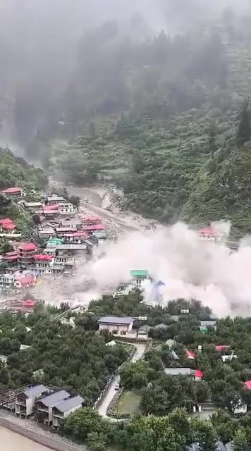 Debris Avalanche in Uttarkashi, India