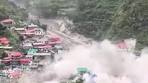 Debris Avalanche in Uttarkashi, India