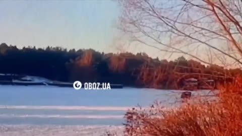 Idiots Going Off-Roading On the Nearly Completely Frozen Kyiv Sea Fall Through the Ice