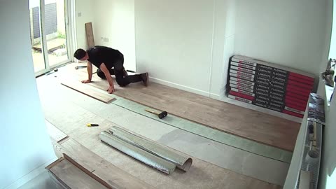 Livingroom, 12mm laminate flooring install in Ballingarry, Co. Limerick