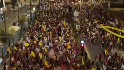 En Jerusalén, familias de cautivos marcharon hasta la residencia del primer ministro.