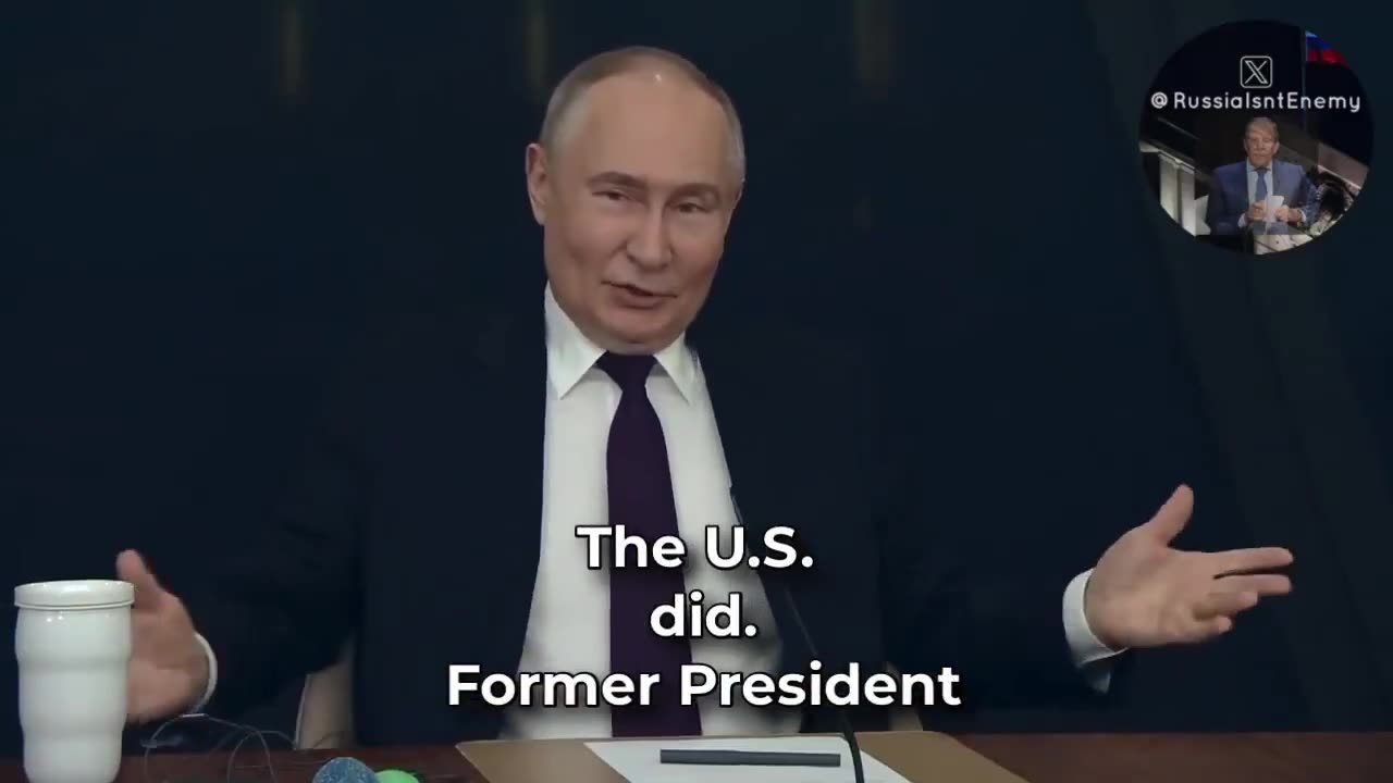 Vladimir Putin- “Iran fulfilled the deal. The U.S. tore it up. Trump walked away"
