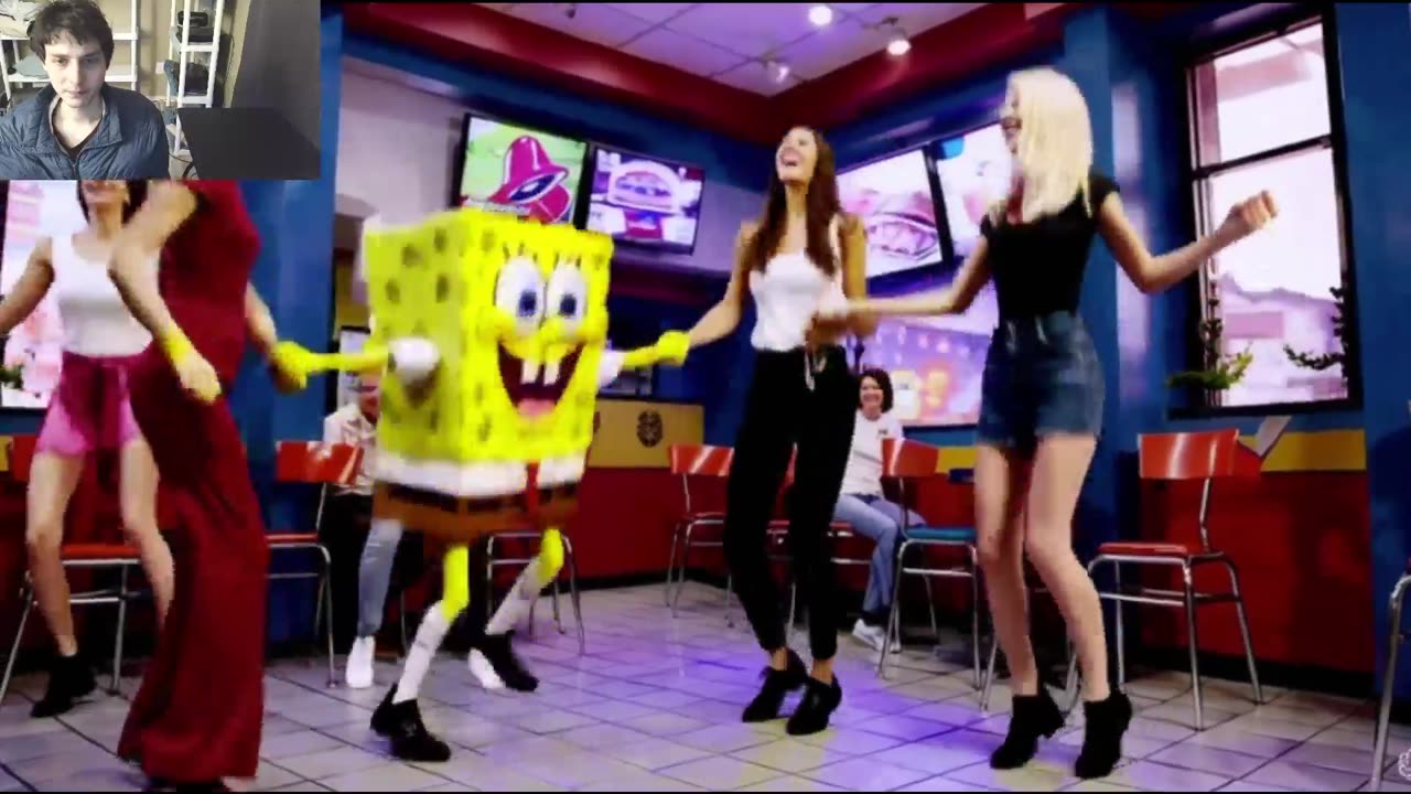 Outtake #997 Of The SpongeBob SquarePants Dancing With Women At A Taco Bell Fake Funny Parody Video
