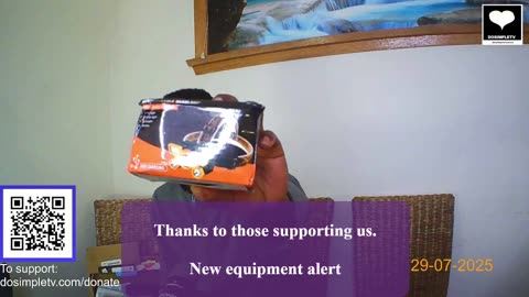 New equipment alert. Thanks to those supporting us.