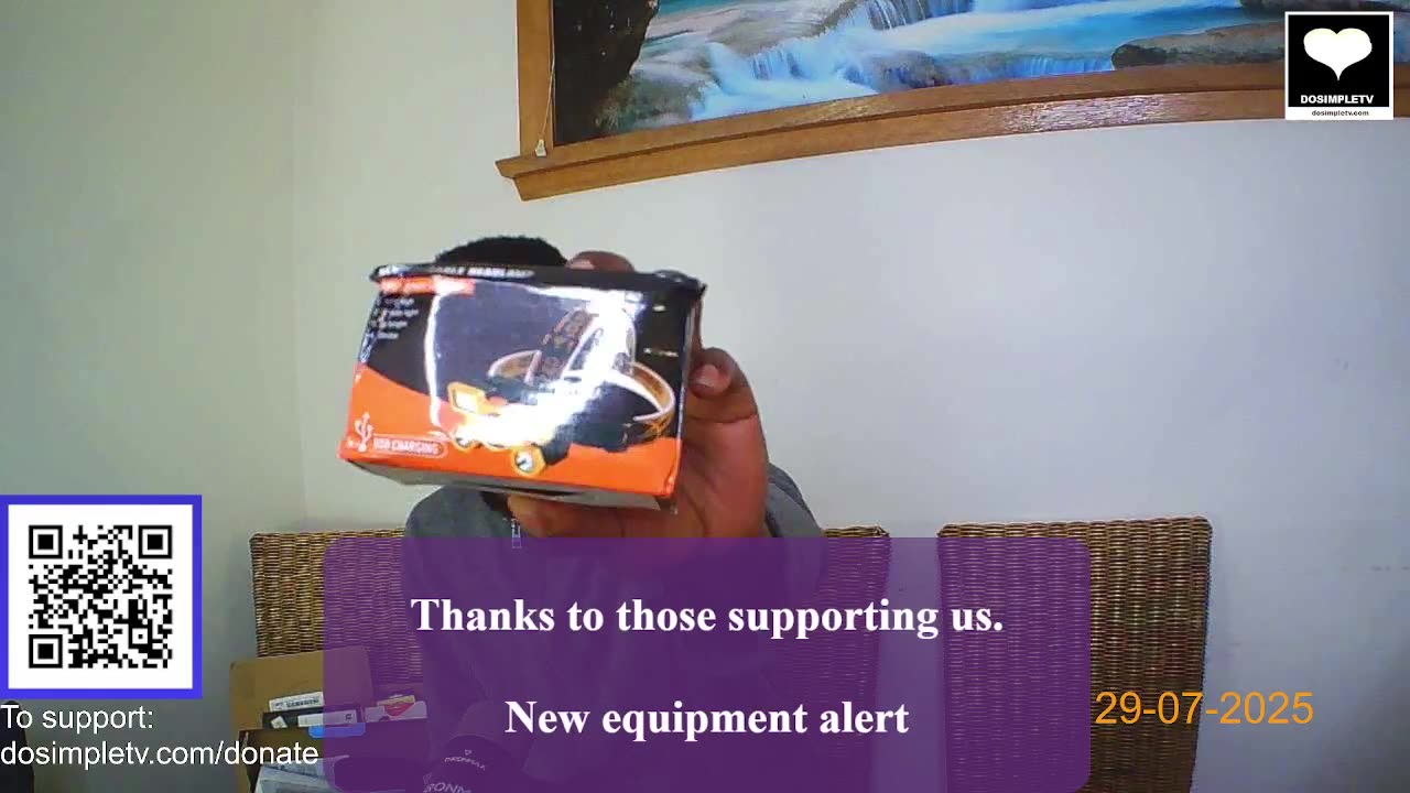 New equipment alert. Thanks to those supporting us.