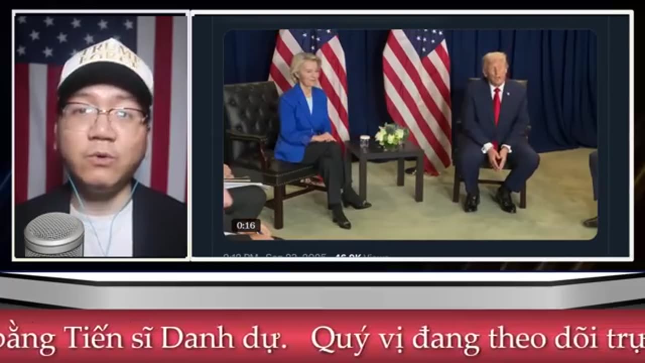 Tổ chức vô dụng Liên hiệp quốc stop thang cuốn khi Trump đi lên