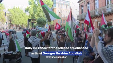 Rally in France for the release of Lebanese activist Georges Ibrahim Abdallah