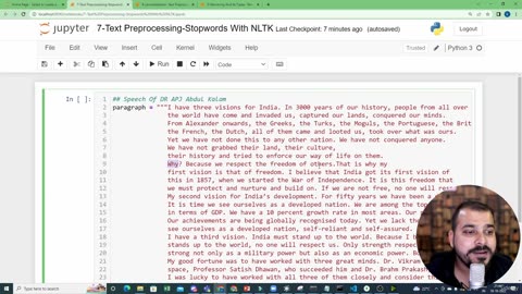 47.7 Text Preprocessing Stopwords Krish Naik ML