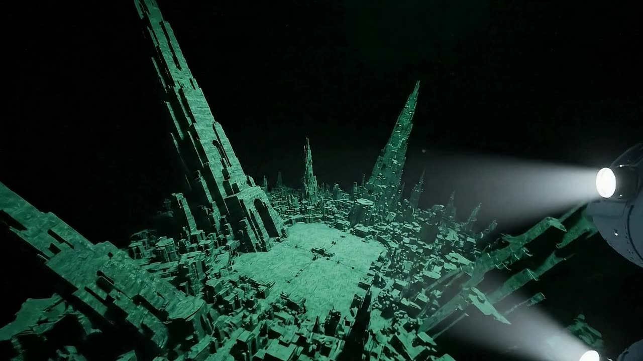 Into the Abyss: AI Blogger in a Forgotten City 🌊👁 #aiart #AI #Lovecraft #Horror #UnderwaterCity
