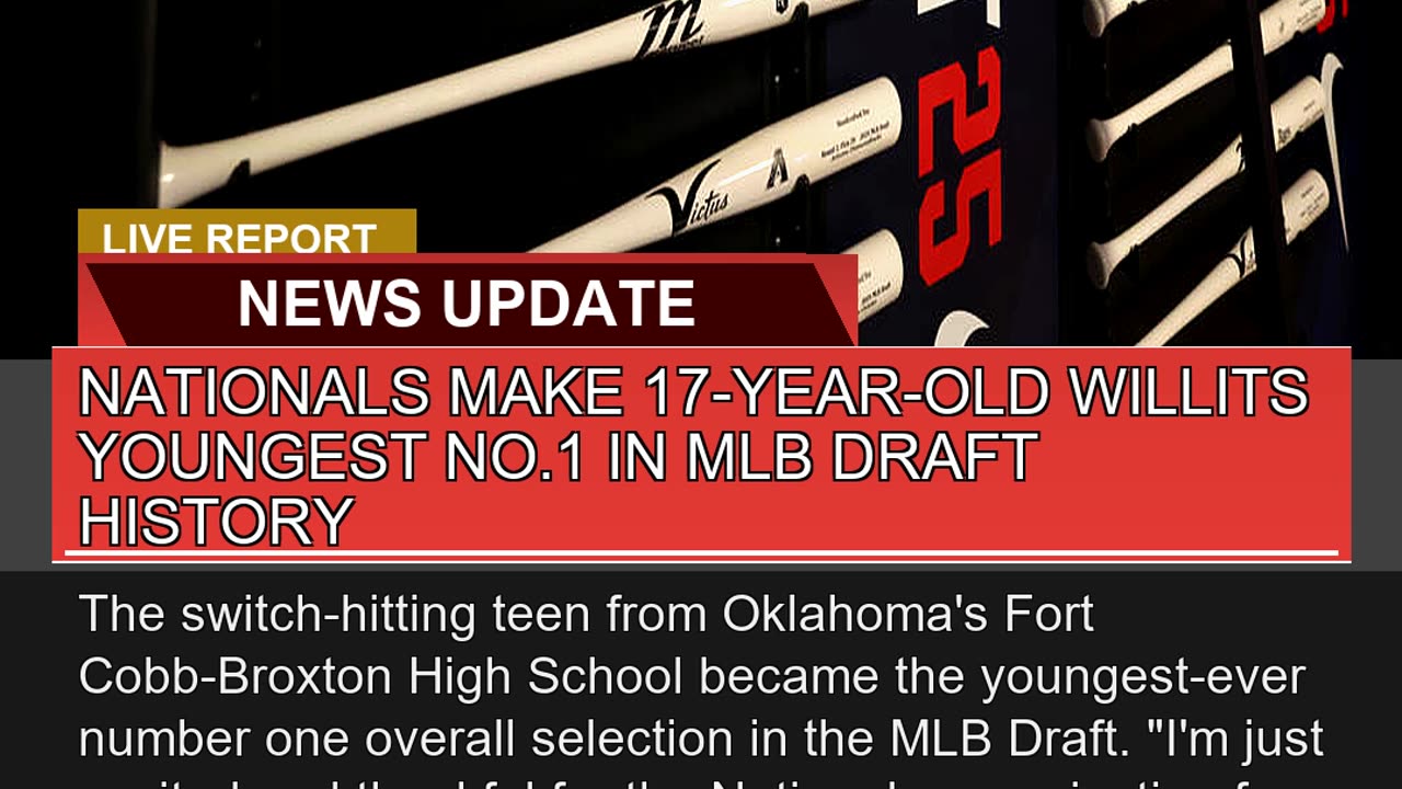 Nationals Make 17yearold Willits Youngest No1 I