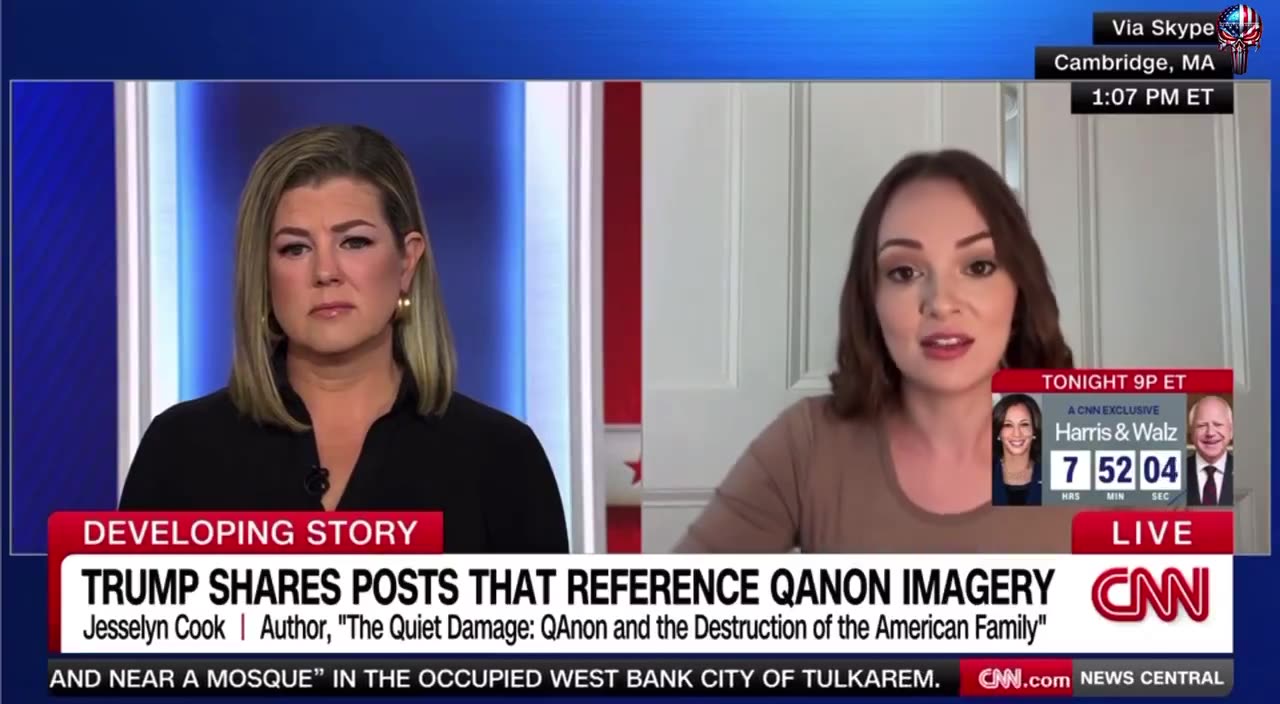 CNN is talking about the dangers of QAnon again because Trump keeps reposting Q-related memes