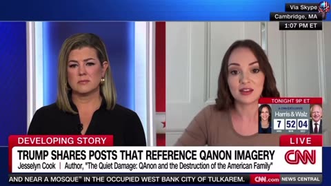 CNN is talking about the dangers of QAnon again because Trump keeps reposting Q-related memes