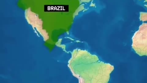 The true size of countries