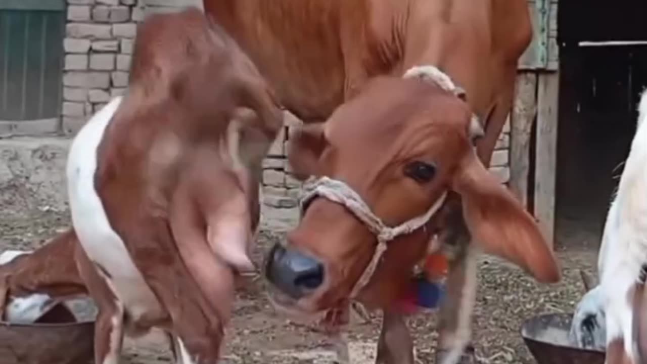 Cow and Goat