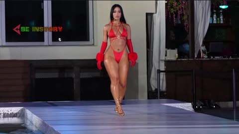 Fashion Model SHERRY FOREIGN in Slow Motion View Review