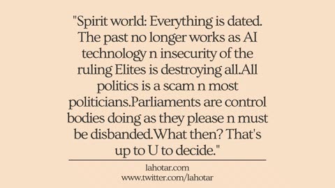 Lahotar Quote - 12 August 2025