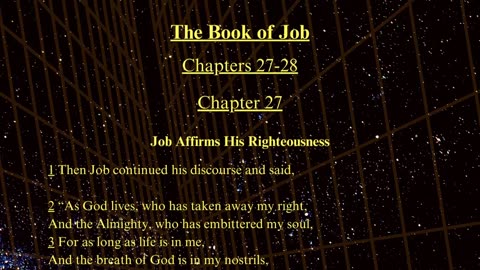 Christian Meme Video: Job Chapters 27 & 28 (06/22/2025)