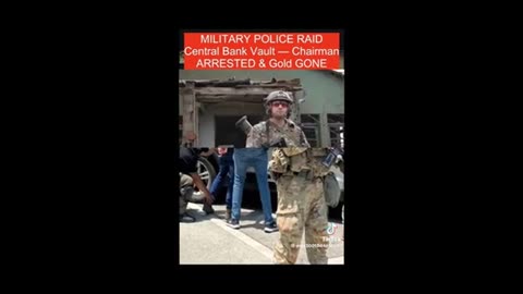 Military Fed Reserve bank raid, gonna have to see more on this ..
