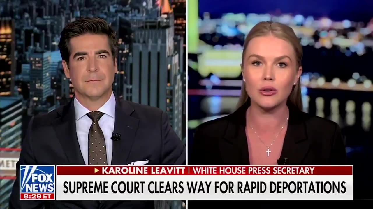 Press Sec tells Fox News the SCOTUS decision on foreign terrorist deportations