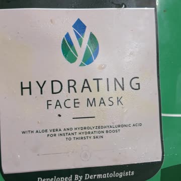 promoting a hydrated face mask of a reputed brand