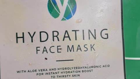 promoting a hydrated face mask of a reputed brand