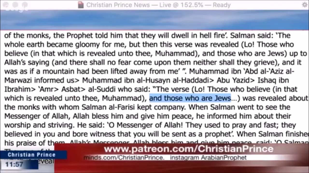 Christian prince Your head is down you do not know