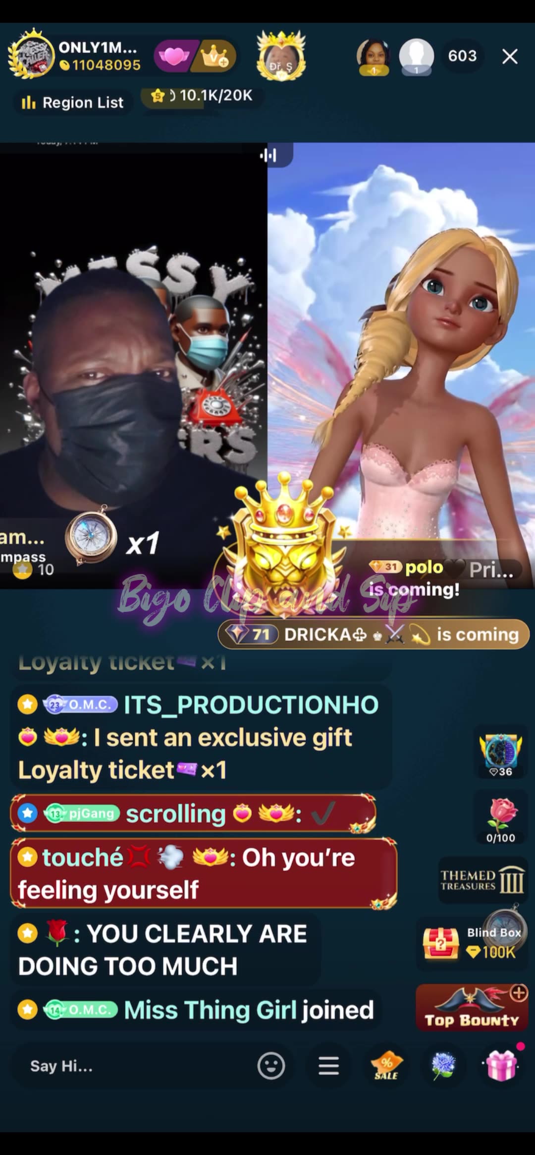 MessyCaller lines Princejay n says he dont have a problem with him 5/13/25 #bigoclipandsip