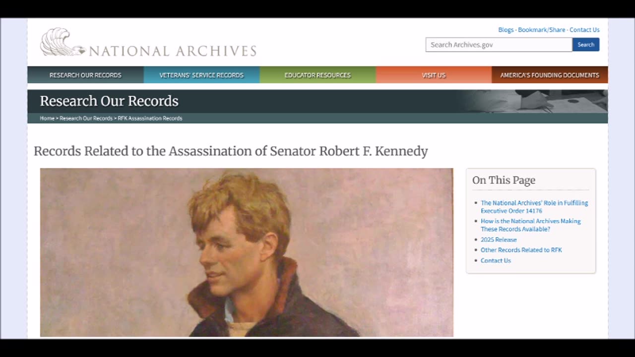 Records Related to the Assassination of Senator Robert F. Kennedy
