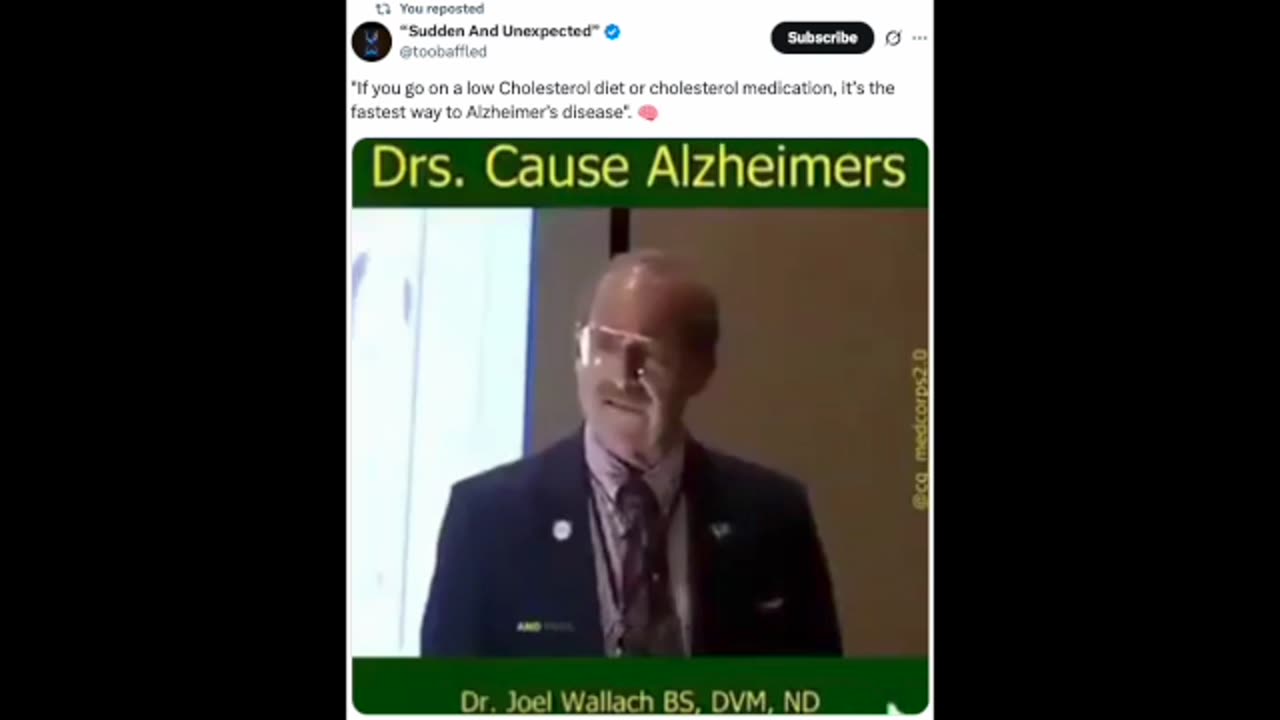 The Fastest Way To Alzheimer's is LOW FAT DIET or Cholesterol Lowering Drugs!