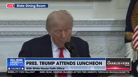 "AS PRESIDENT I HAVE ENDED THE RADICAL LEFT WAR ON FAITH"