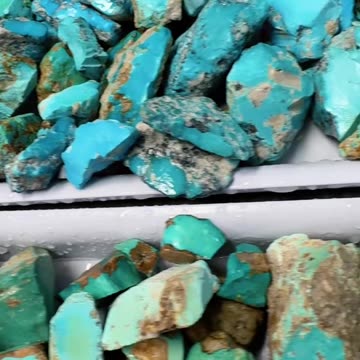 20250803-6 Natural Original Turquoise Rough Wrap Green Embryo