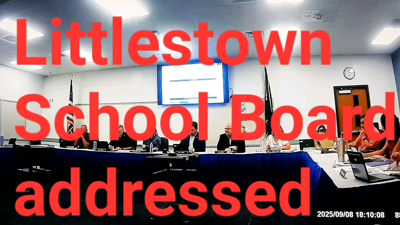 Littlestown School Board addressed by District parent Susanne Johnson